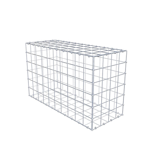 Gabion 100 cm x 60 cm x 40 cm (L x H x D), mesh size 10 x 10 cm, spiral ring