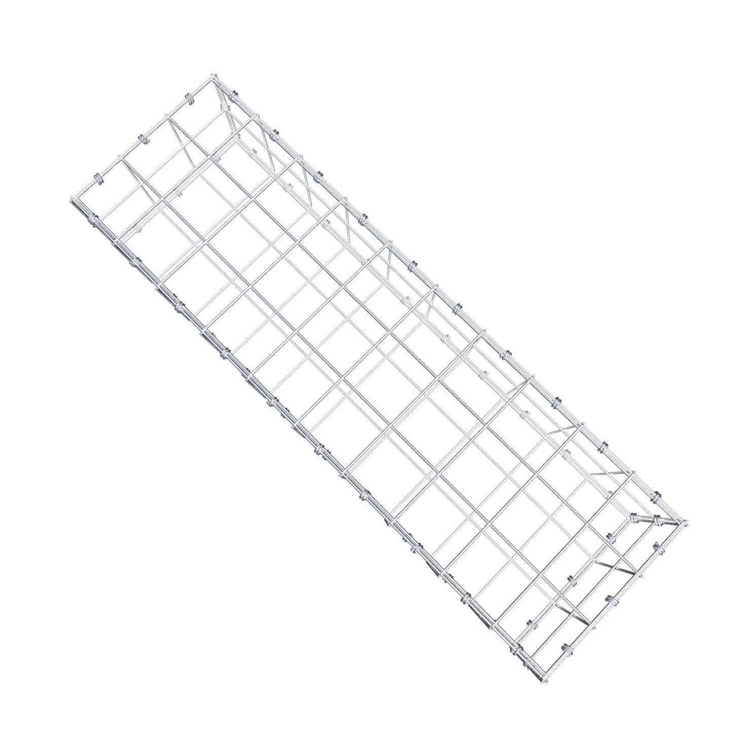 Gabion 100 cm x 20 cm x 30 cm (L x H x D), mesh size 10 x 10 cm, spiral ring