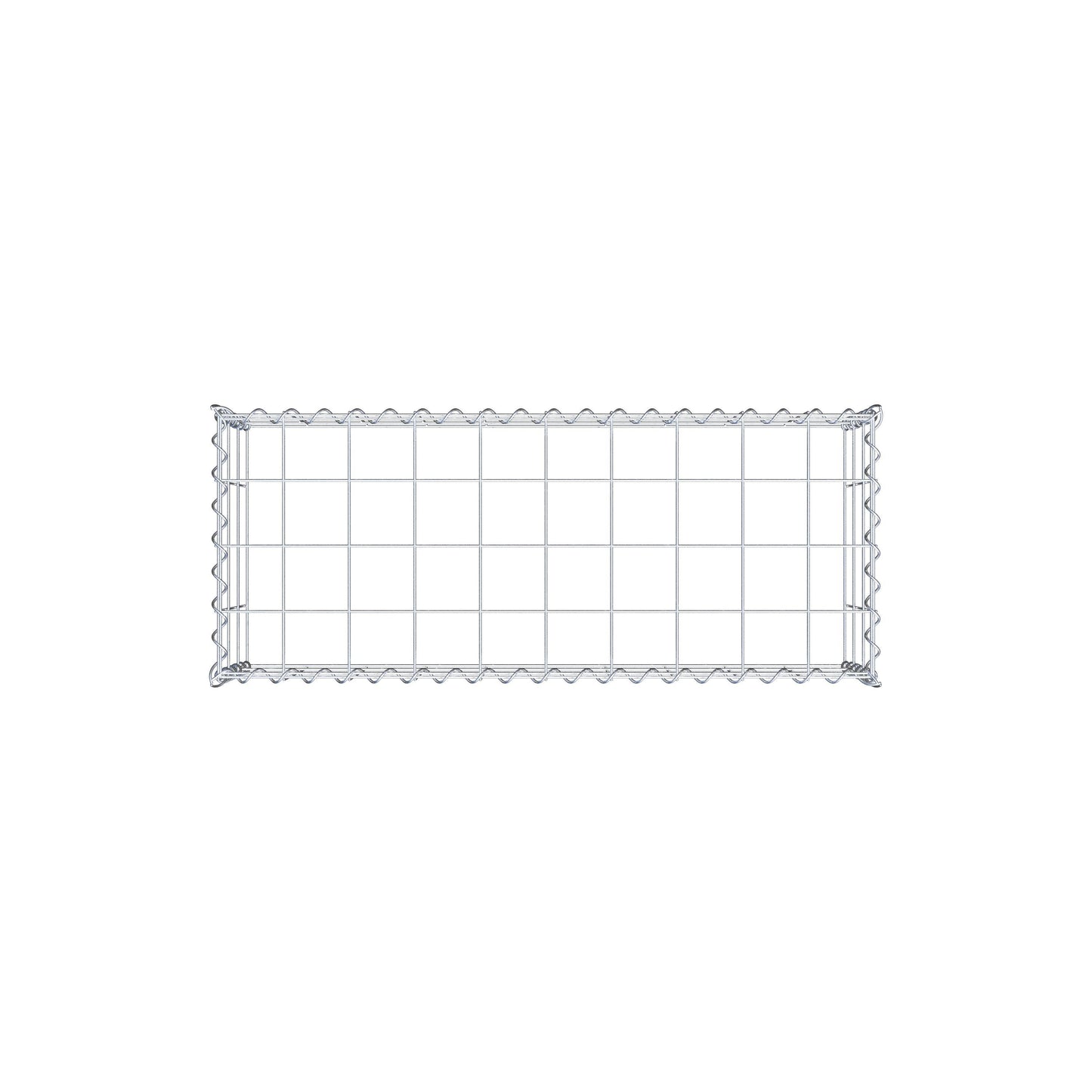 Anbaugabione Typ 3 100 cm x 30 cm x 40 cm (L x H x T), Maschenweite 10 cm x 10 cm, Spirale