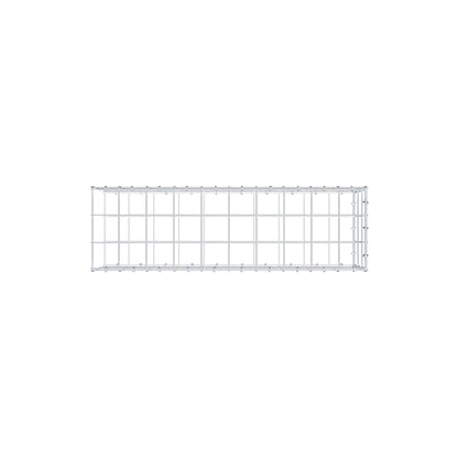 Monteret gabion type 2 100 cm x 30 cm x 30 cm (L x H x D), maskestørrelse 10 cm x 10 cm, C-ring
