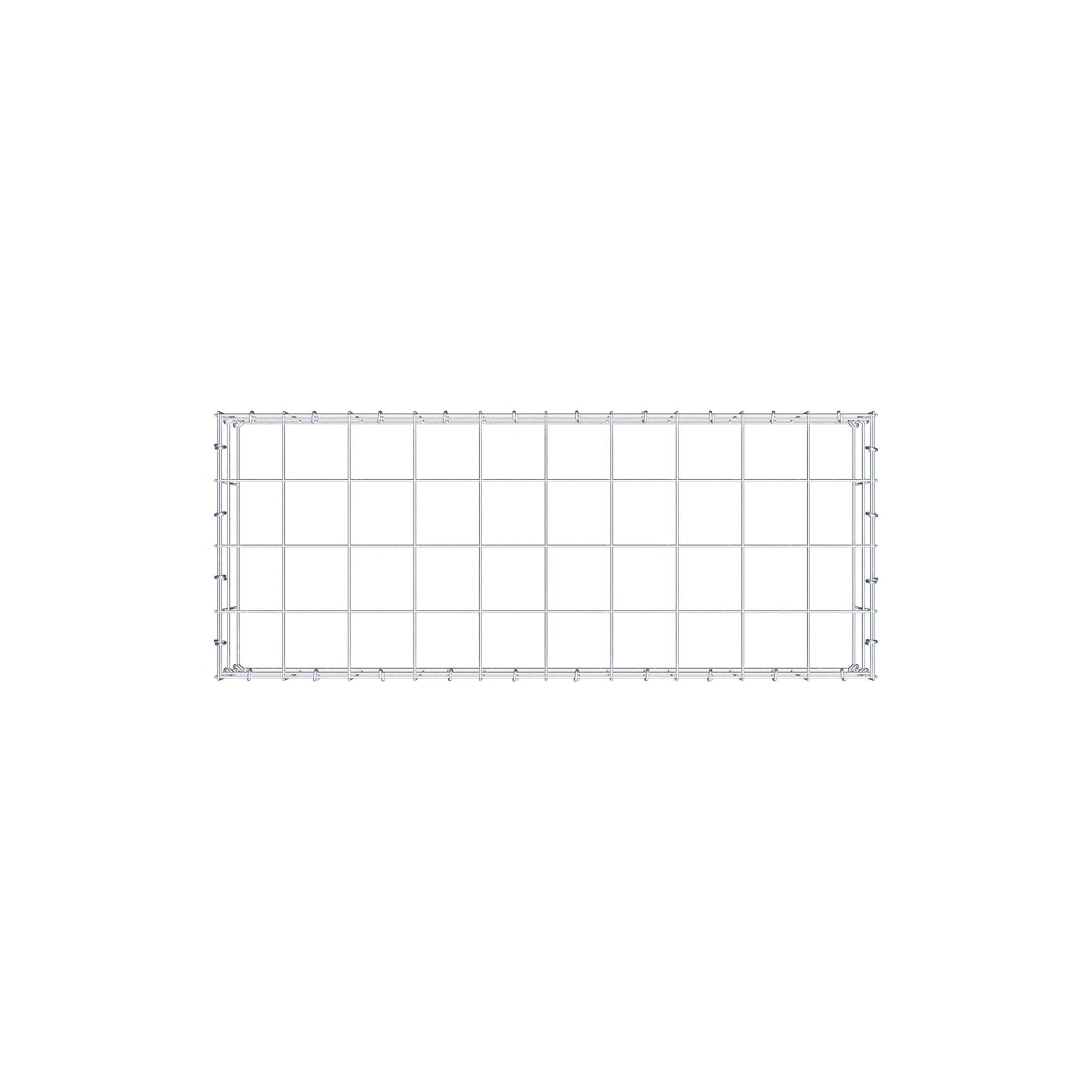 Gabbione aggiuntivo di tipo 3 100 cm x 20 cm x 40 cm (L x H x P), maglia 10 cm x 10 cm, anello a C