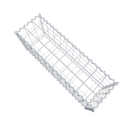 Gavión 100 cm x 40 cm x 30 cm (largo x alto x fondo), malla 10 cm x 10 cm, en espiral