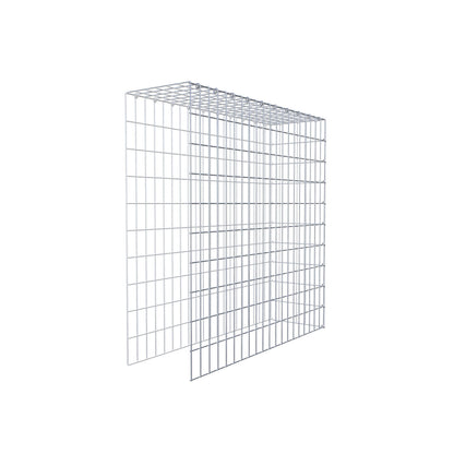 Monteret gabion type 4 100 cm x 100 cm x 30 cm (L x H x D), maskestørrelse 5 cm x 10 cm, C-ring