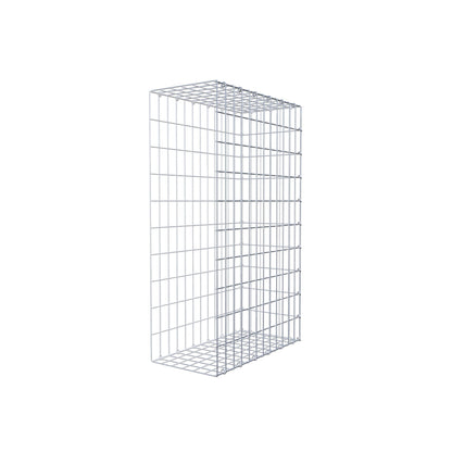 Mounted gabion type 2 100 cm x 60 cm x 30 cm, mesh size 5 cm x 10 cm, C-ring