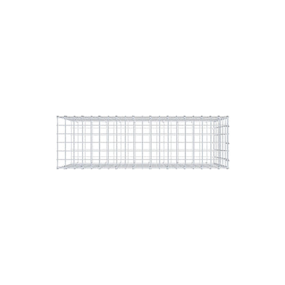 Mounted gabion type 2 100 cm x 60 cm x 30 cm, mesh size 5 cm x 10 cm, C-ring