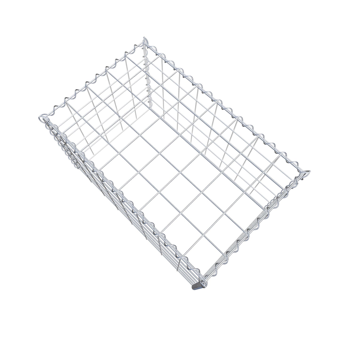 Påväxt gabion typ 3 80 cm x 50 cm x 50 cm (L x H x D), maskstorlek 10 cm x 10 cm, spiral