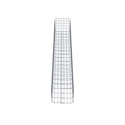 Gabionsøjle, firkantet, varmgalvaniseret, 32 cm x 32 cm, 200 cm højde, MW 5 x 10 cm