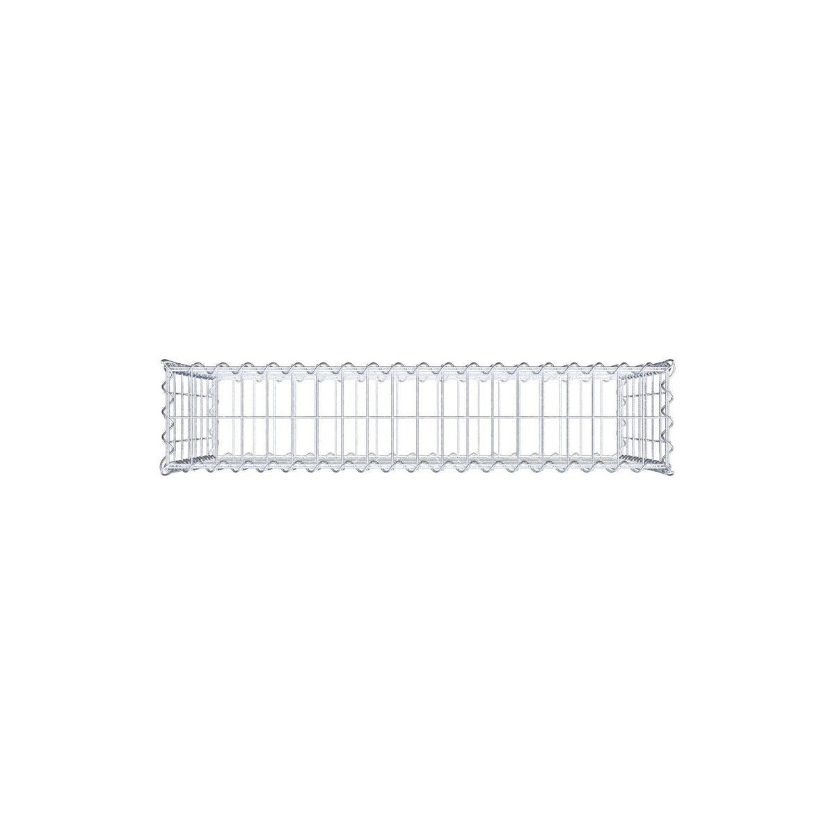 Gabione 100 cm x 70 cm x 20 cm (L x H x T), Maschenweite 5 cm x 10 cm, Spirale