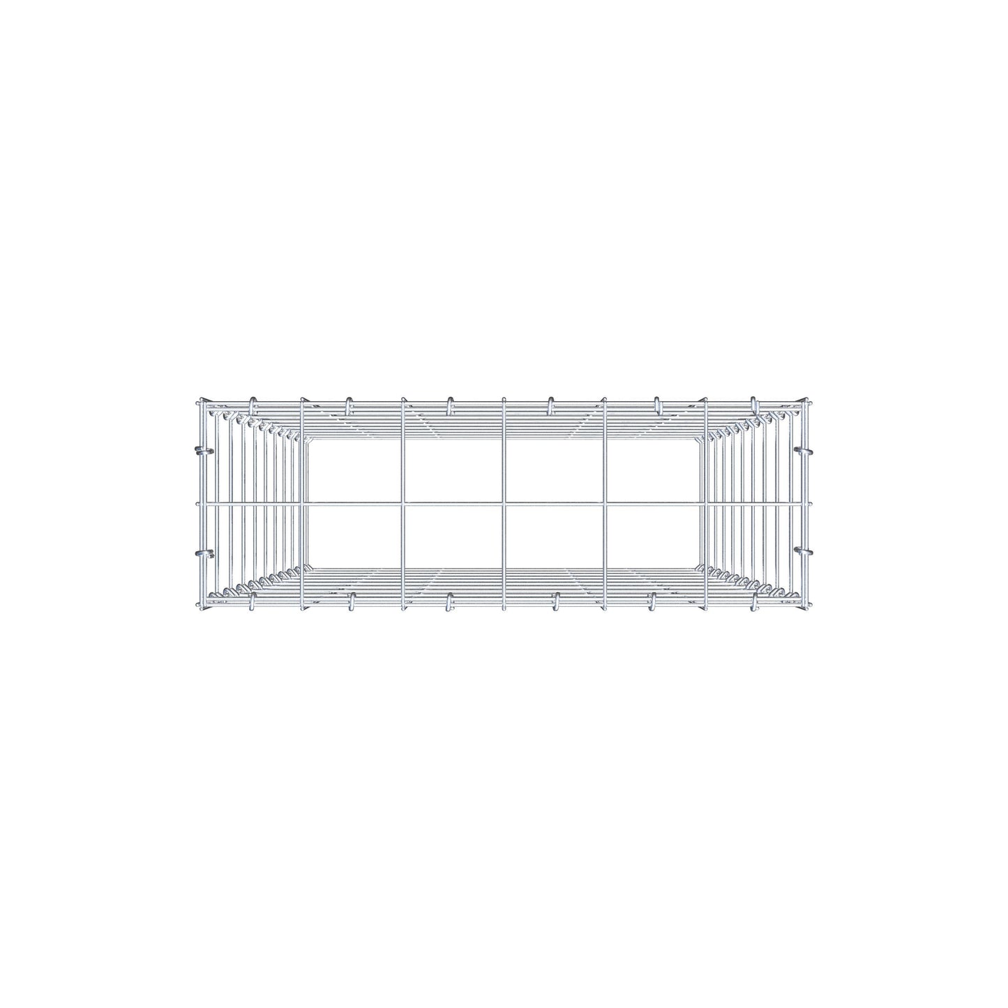 Fourche rapportée type 3 100 cm x 60 cm x 20 cm (L x H x P), mailles 10 cm x 10 cm, anneau C