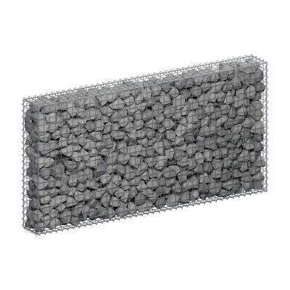 Gabion 200 cm x 100 cm x 20 cm (L x H x P), mailles 5 cm x 5 cm, spirale