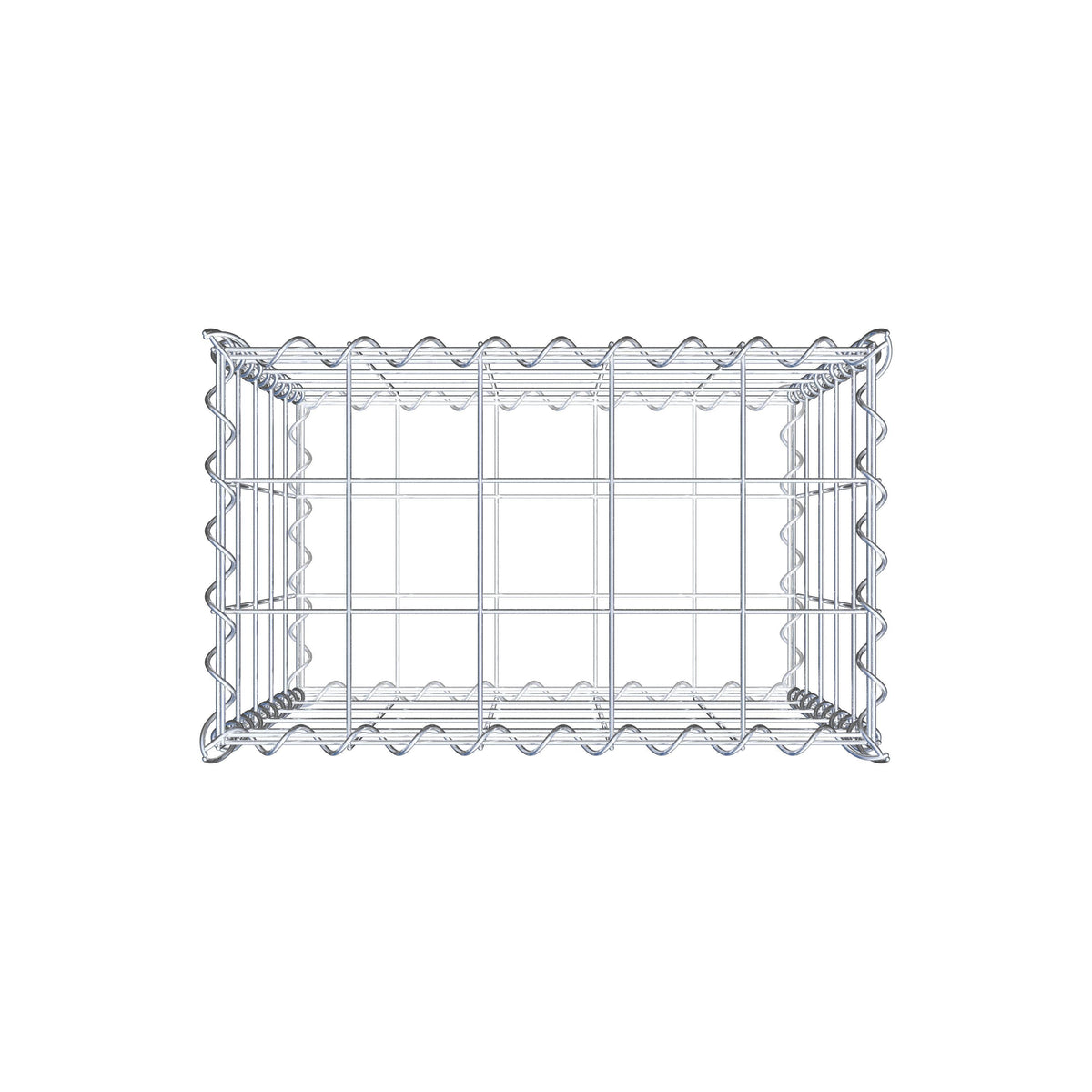 Gabion 50 cm x 50 cm x 30 cm (L x H x P), mailles 10 cm x 10 cm, spirale