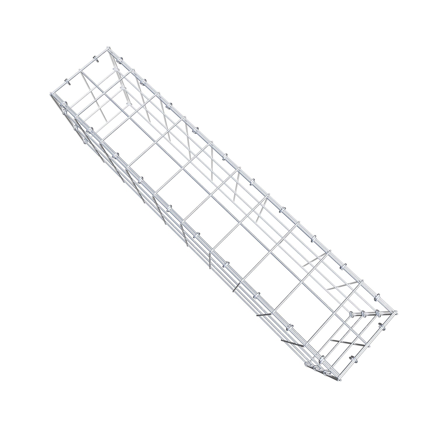 Gavión complementario de tipo 3 100 cm x 30 cm x 20 cm (L x A x P), malla 10 cm x 10 cm, anillo en C