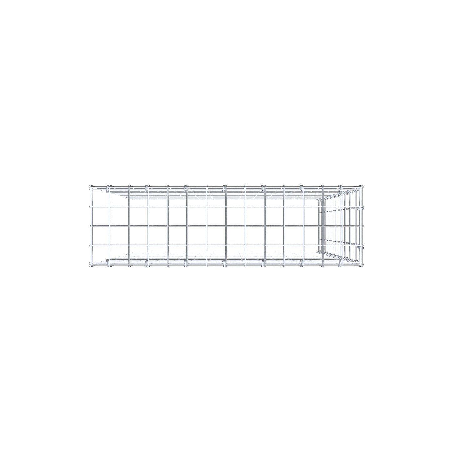 Gavión complementario de tipo 4 100 cm x 70 cm x 20 cm (L x A x P), malla 5 cm x 10 cm, anillo en C