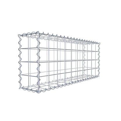 Gabbione 100 cm x 40 cm x 20 cm (L x H x P), maglia 10 cm x 10 cm, spirale