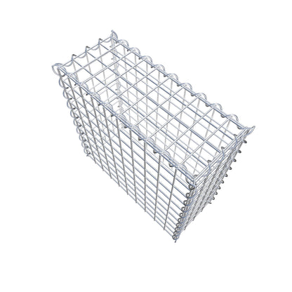 Opvokset gabion type 3 50 cm x 50 cm x 20 cm (L x H x D), maskestørrelse 5 cm x 5 cm, spiral
