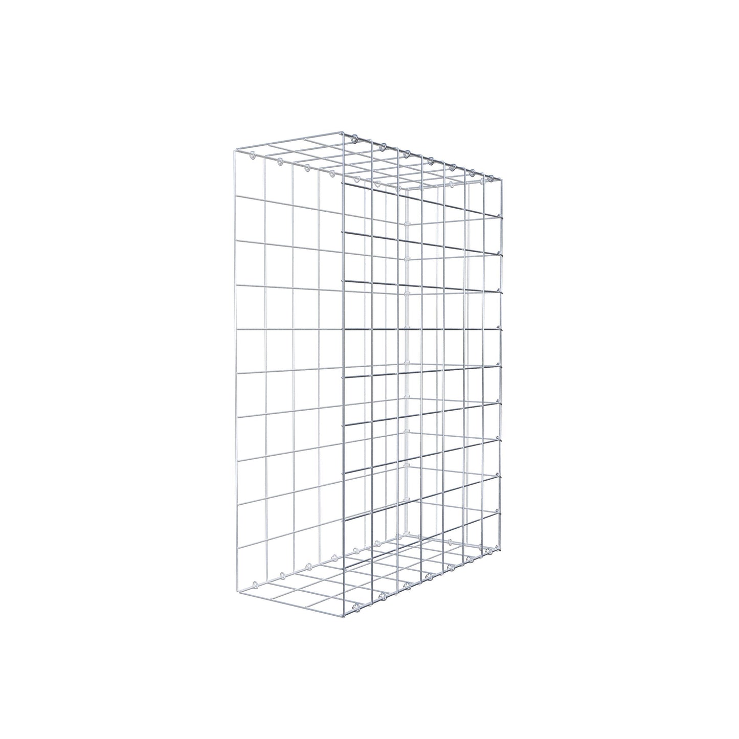 Gabião Tipo 2 100 cm x 70 cm x 30 cm (C x A x P), malhagem 10 cm x 10 cm, anel C
