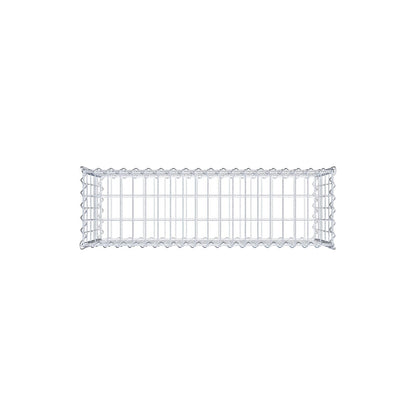 Gabione 100 cm x 50 cm x 30 cm (L x H x T), Maschenweite 5 cm x 10 cm, Spirale