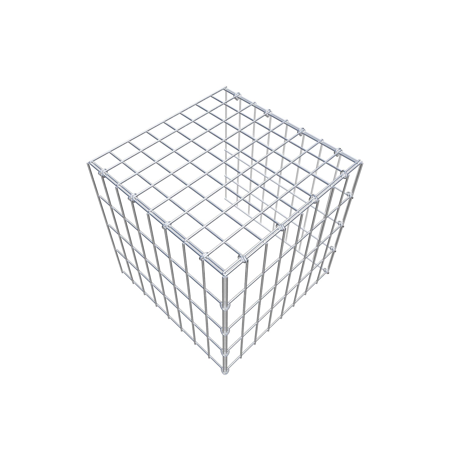 Anbaugabione Typ 4 40 cm x 40 cm x 40 cm (L x H x T), Maschenweite 5 cm x 10 cm, C-Ring