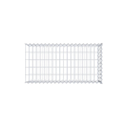 Anbaugabione Typ 2 100 cm x 30 cm x 50 cm (L x H x T), Maschenweite 5 cm x 10 cm, Spirale