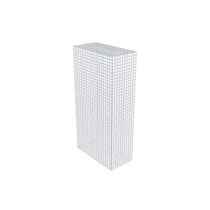 Gabião 200 cm x 100 cm x 50 cm (C x A x P), malhagem 5 cm x 5 cm, anel C
