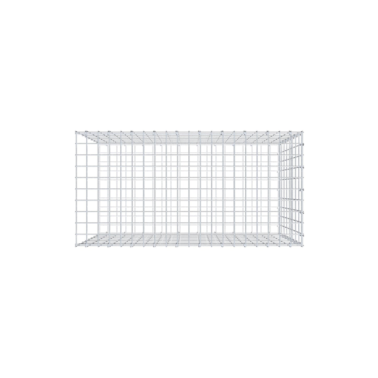Pile aggiuntivo tipo 2 100 cm x 80 cm x 50 cm, maglia 5 cm x 10 cm, anello a C