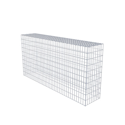 Fourche rapportée type 3 200 cm x 100 cm x 40 cm (L x H x P), mailles 5 cm x 10 cm, anneau en C