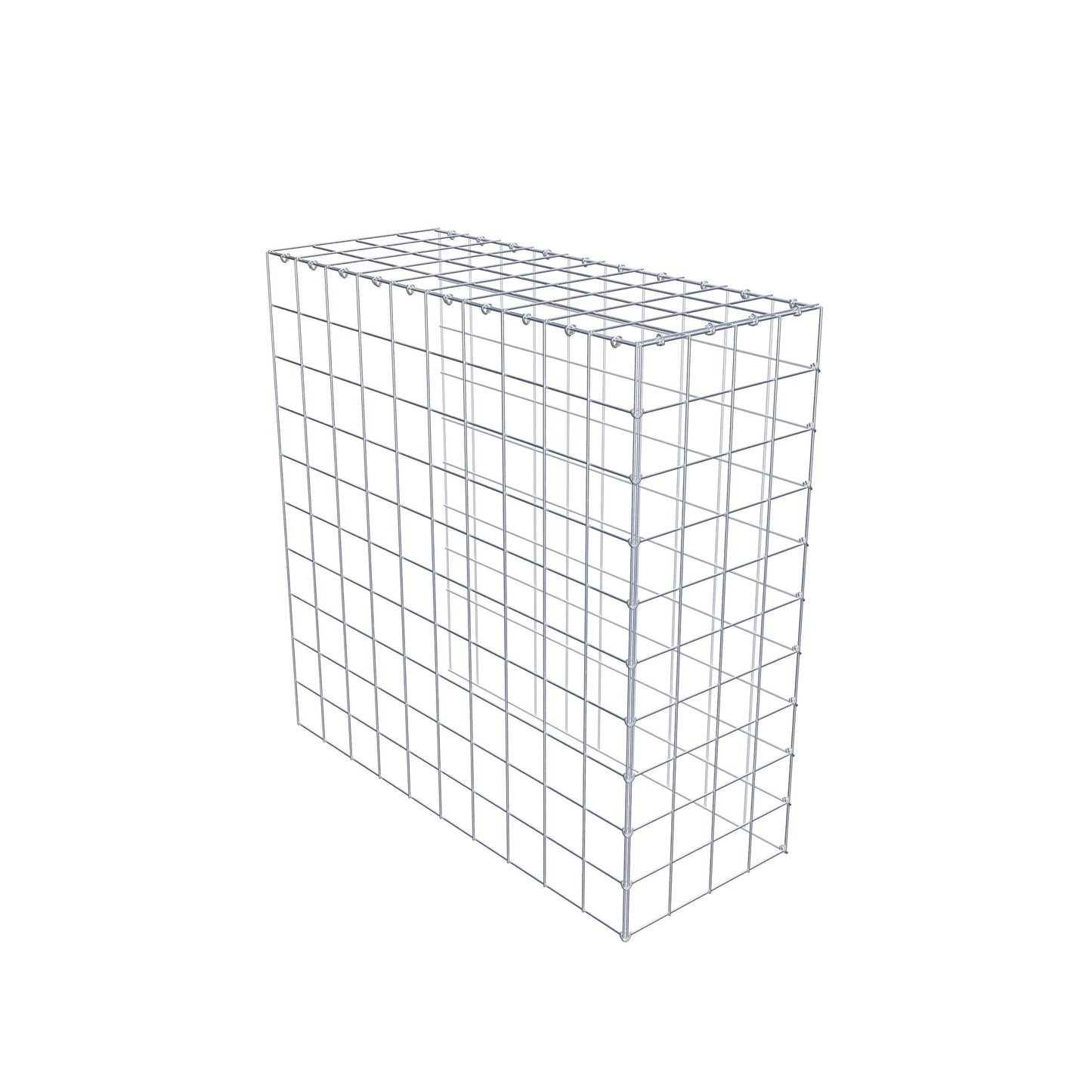 Gabião Tipo 4 100 cm x 100 cm x 40 cm (C x A x P), malhagem 10 cm x 10 cm, anel C