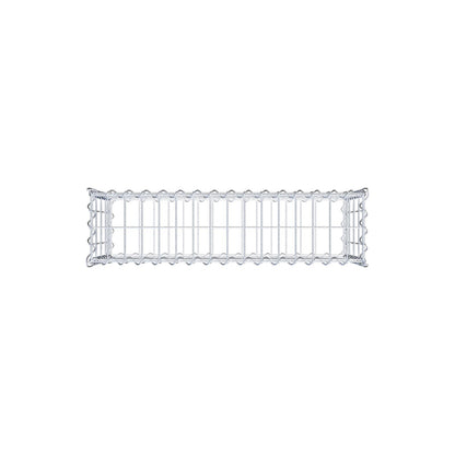 Gabion 80 cm x 40 cm x 20 cm (L x H x D), maskestørrelse 5 cm x 10 cm, spiral