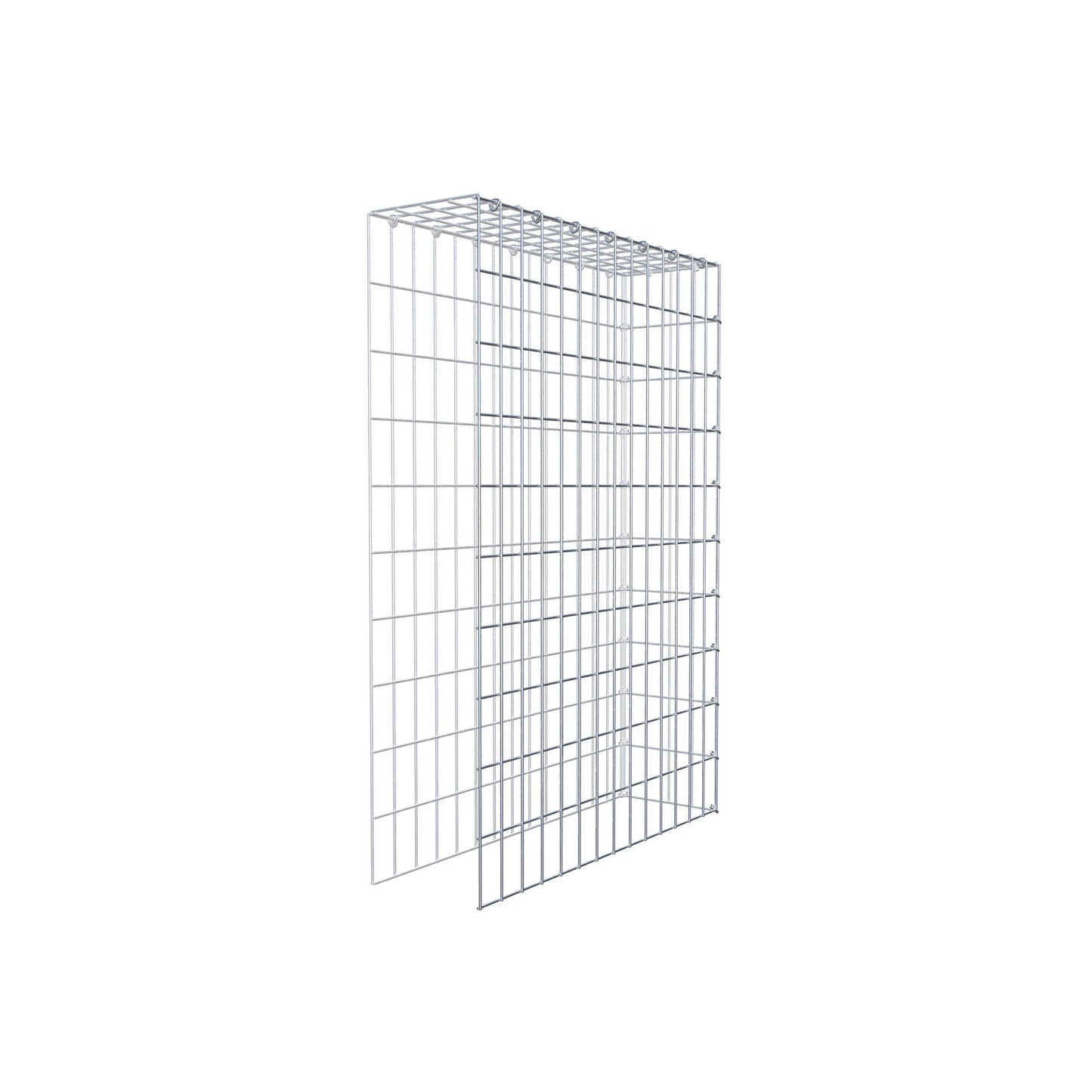 Gavión complementario de tipo 4 100 cm x 70 cm x 20 cm (L x A x P), malla 5 cm x 10 cm, anillo en C