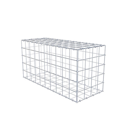 Gabion 100 cm x 50 cm x 40 cm (L x H x D), mesh size 10 x 10 cm, spiral ring