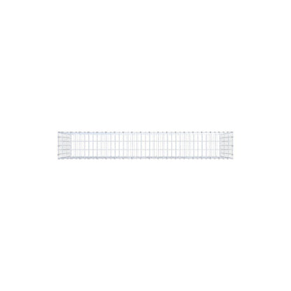 Gabione 200 cm x 100 cm x 30 cm (L x H x T), Maschenweite 5 x 10 cm, Spiralring