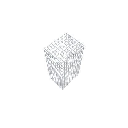 Gabião Tipo 4 100 cm x 40 cm x 50 cm (C x A x P), malhagem 5 cm x 5 cm, anel C