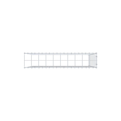 Monteret gabion type 4 100 cm x 90 cm x 20 cm (L x H x D), maskestørrelse 10 cm x 10 cm, C-ring