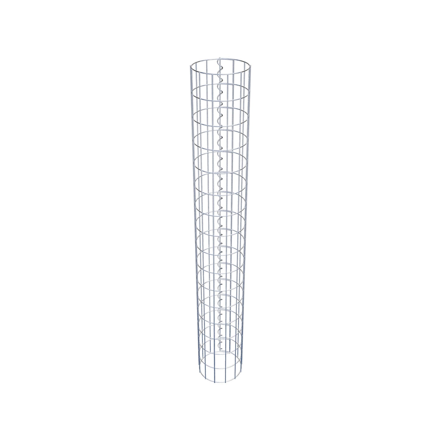 Gabionensäule rund 22 cm Durchmesser, 160 cm Höhe, Maschenweite 5 cm x 10 cm
