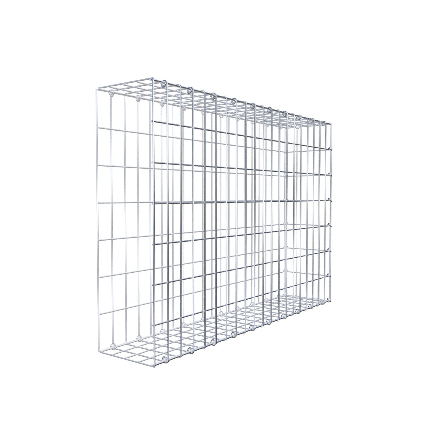 Gabião Tipo 2 100 cm x 70 cm x 20 cm, malhagem 5 cm x 10 cm, anel C