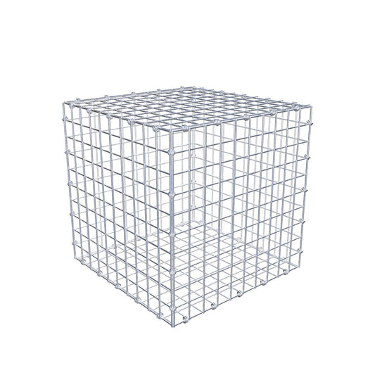 Gabião 50 cm x 50 cm x 50 cm (C x A x P), malhagem 5 x 5 cm, anel espiral