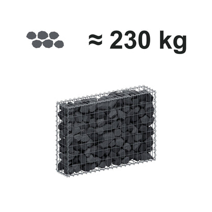Gabione 100 cm x 70 cm x 20 cm (L x H x T), Maschenweite 5 cm x 10 cm, Spirale
