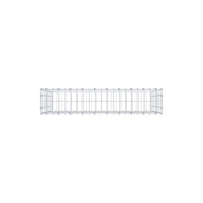 Gabione 100 cm x 70 cm x 20 cm (L x H x T), Maschenweite 5 x 10 cm, Spiralring