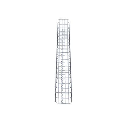 Gabionensäule eckig 22 cm x 22 cm, 200 cm Höhe, MW 5 cm x 10 cm