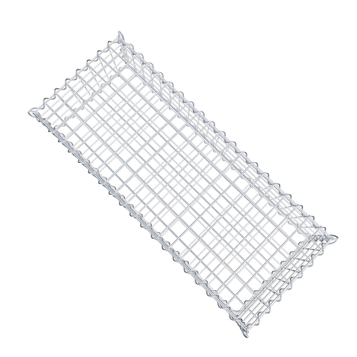 Gabião 100 cm x 20 cm x 40 cm (C x A x P), malhagem 5 cm x 5 cm, espiral