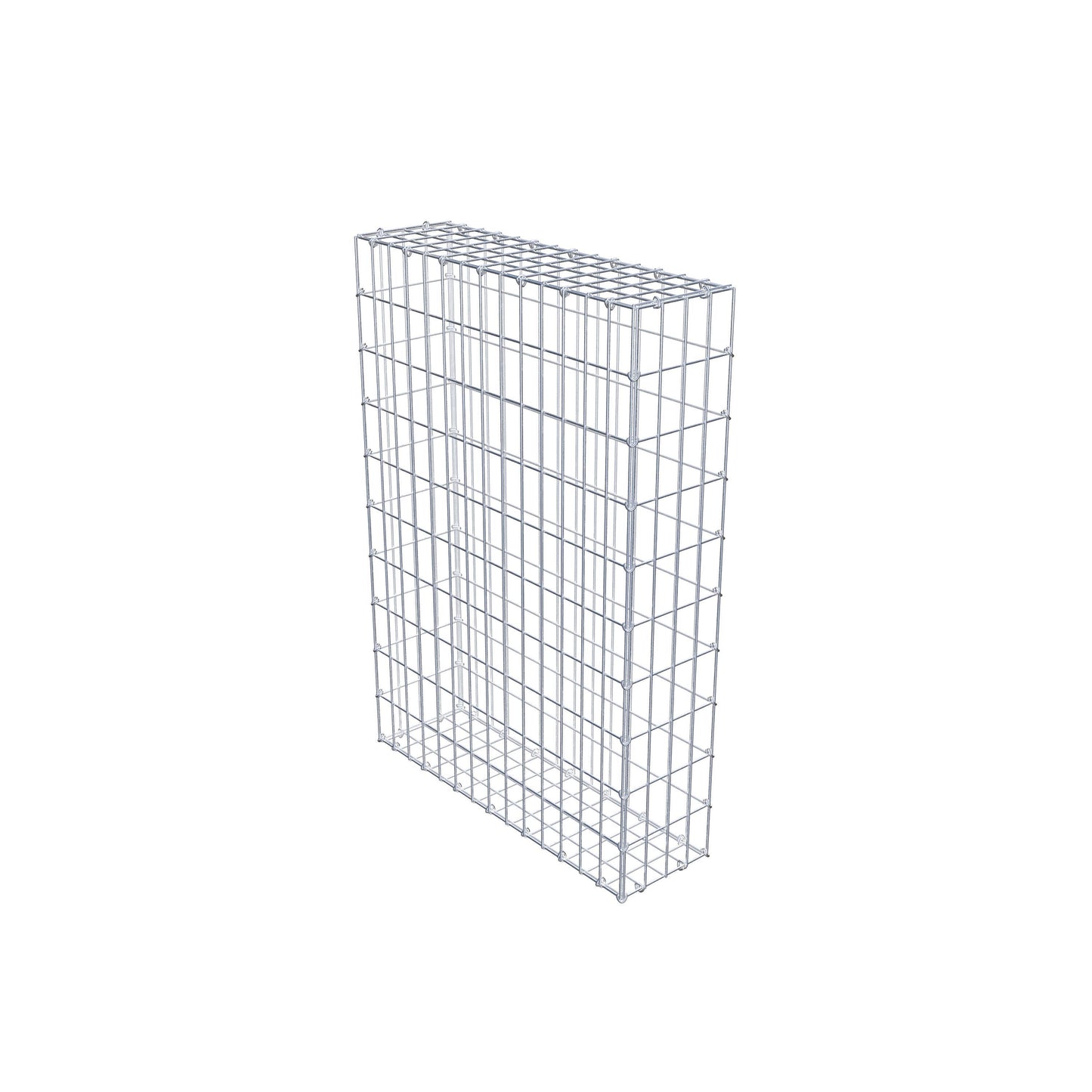 Gabbione 100 cm x 70 cm x 20 cm (L x H x P), maglia 5 cm x 10 cm, anello a C