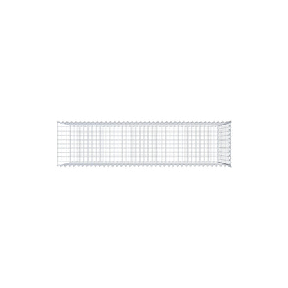 Extra gabion typ 2 200 cm x 100 cm x 50 cm (L x H x D), maskstorlek 5 cm x 10 cm, spiral