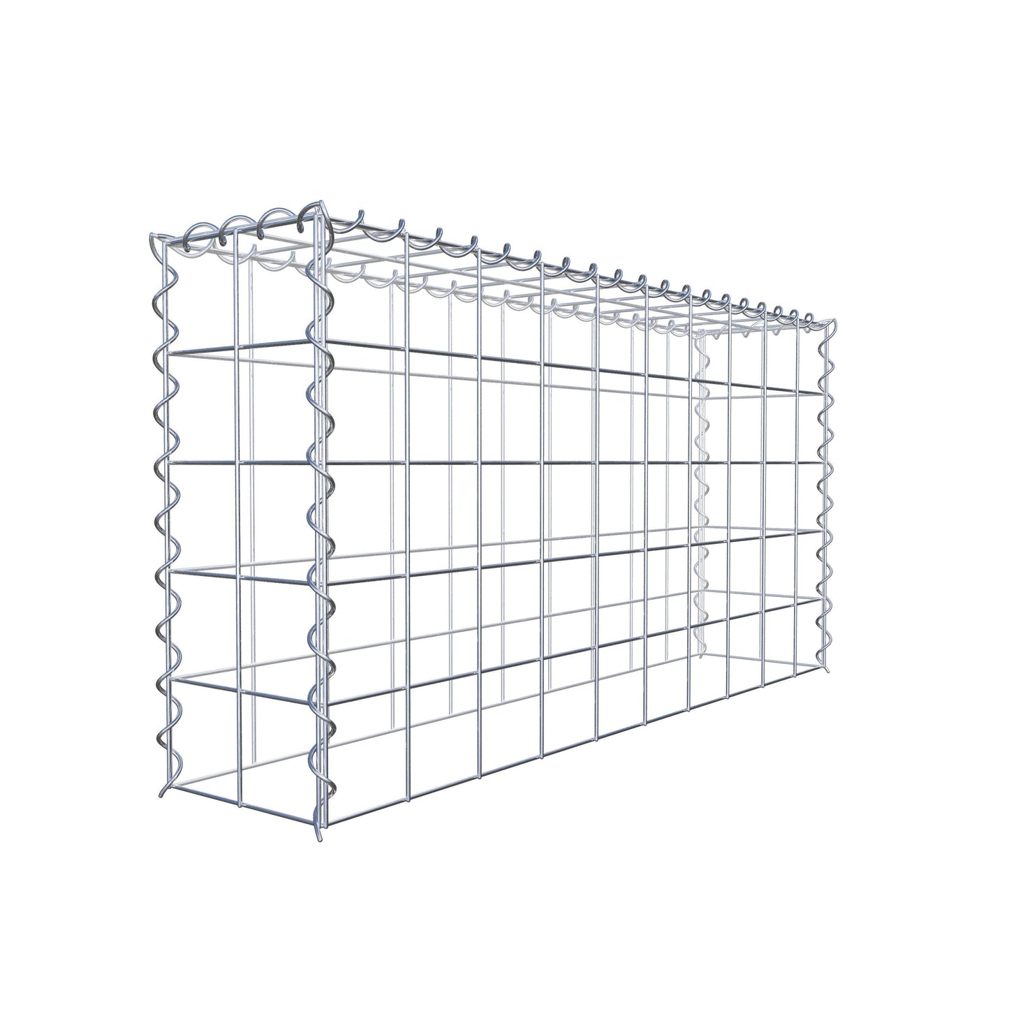 Gabion rapporté type 3 100 cm x 50 cm x 20 cm (L x H x P), mailles 10 cm x 10 cm, spirale
