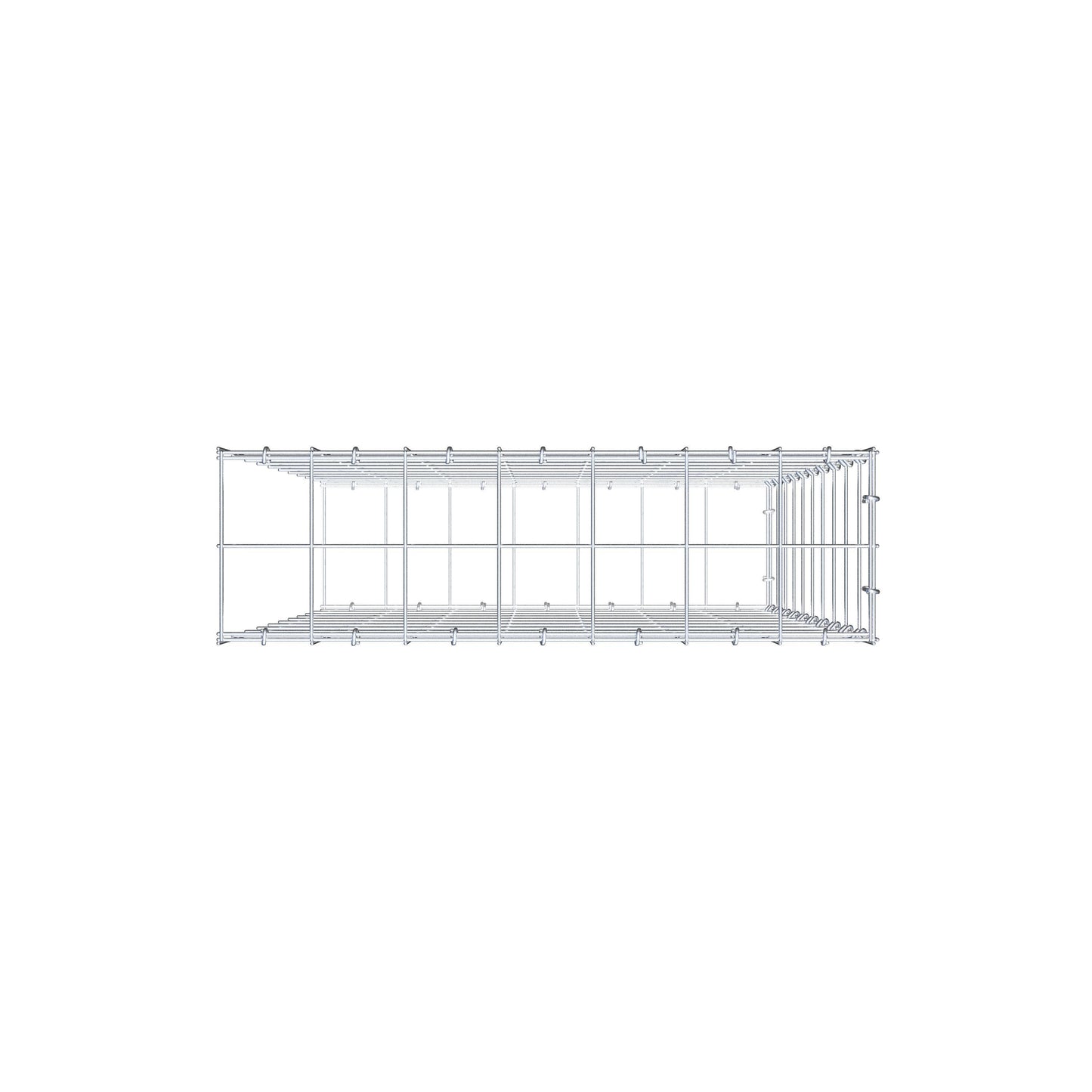 Gabbione aggiuntivo di tipo 2 100 cm x 70 cm x 20 cm (L x H x P), maglia 10 cm x 10 cm, anello a C