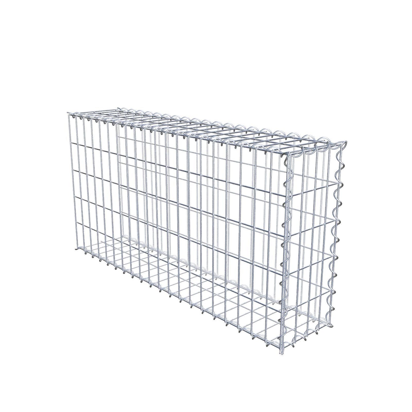 Gabbione aggiuntivo tipo 2 100 cm x 50 cm x 20 cm (L x H x P), dimensione maglia 5 cm x 10 cm, a spirale
