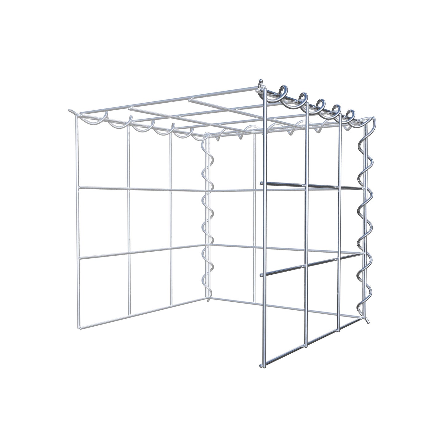 Anbaugabione Typ 4 30 cm x 30 cm x 30 cm (L x H x T), Maschenweite 10 cm x 10 cm, Spirale