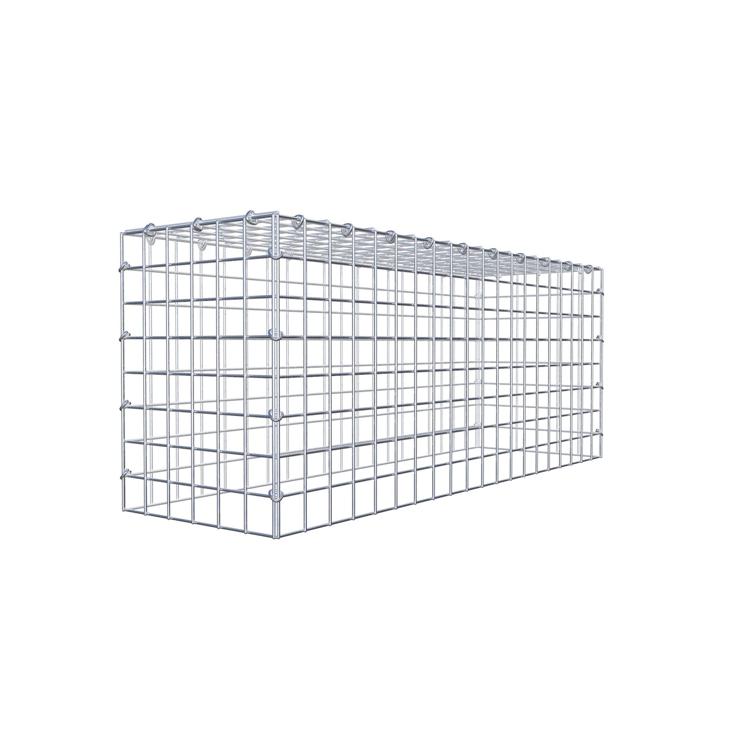 Anbaugabione Typ 3 100 cm x 40 cm x 30 cm (L x H x T), Maschenweite 5 cm x 5 cm, C-Ring