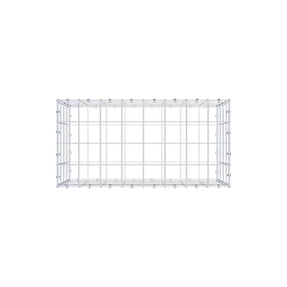 Gabion 80 cm x 40 cm x 40 cm (L x H x D), maskstorlek 10 x 10 cm, spiralring