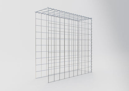 Opvokset gabion type 4 100 cm x 100 cm x 30 cm (L x H x D), maskestørrelse 10 cm x 10 cm, spiral