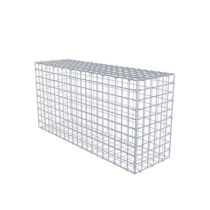 Gabion 100 cm x 50 cm x 30 cm (L x H x P), mailles 5 cm x 5 cm, anneau en C